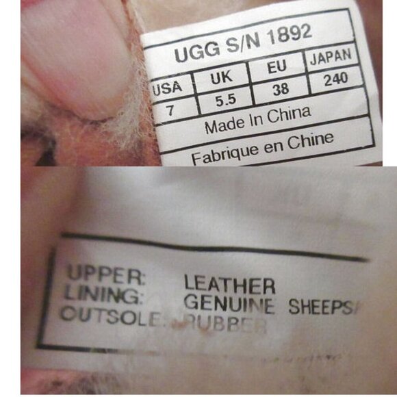 UGG Australia Montclair Winter Boots Size 7 Sheepskin Lace Up Suede Mid Calf - Picture 8 of 12